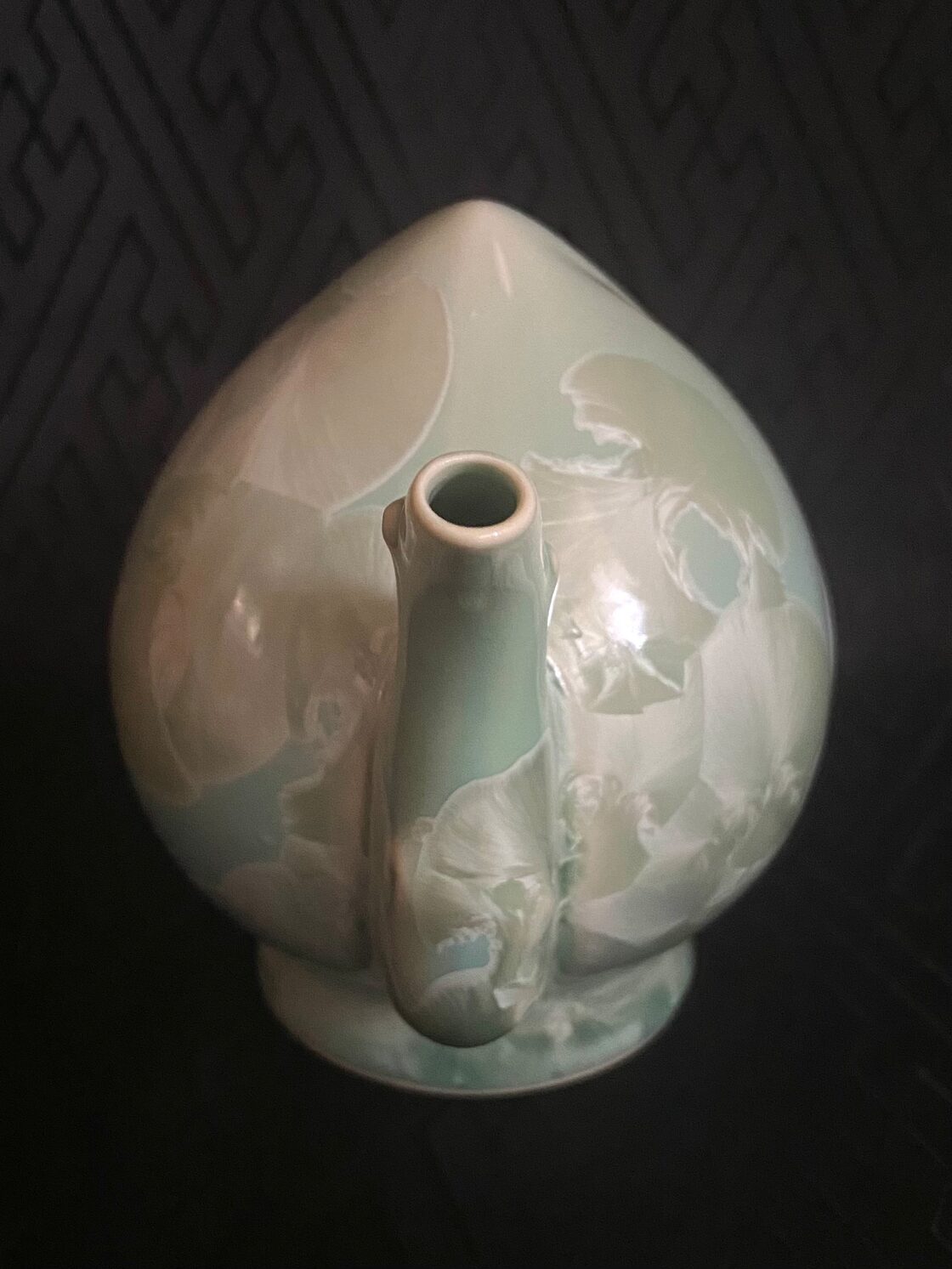 台湾茶器 結晶甜桃 急須 中国茶器 桃型急須 茶道具 茶器 ティーポット 