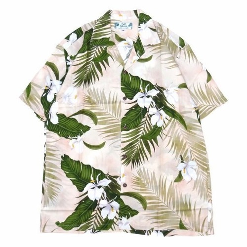 TWO PALMS (トゥーパームス) S/S Hawaiian Shirt / Rayon GINGER クリーム