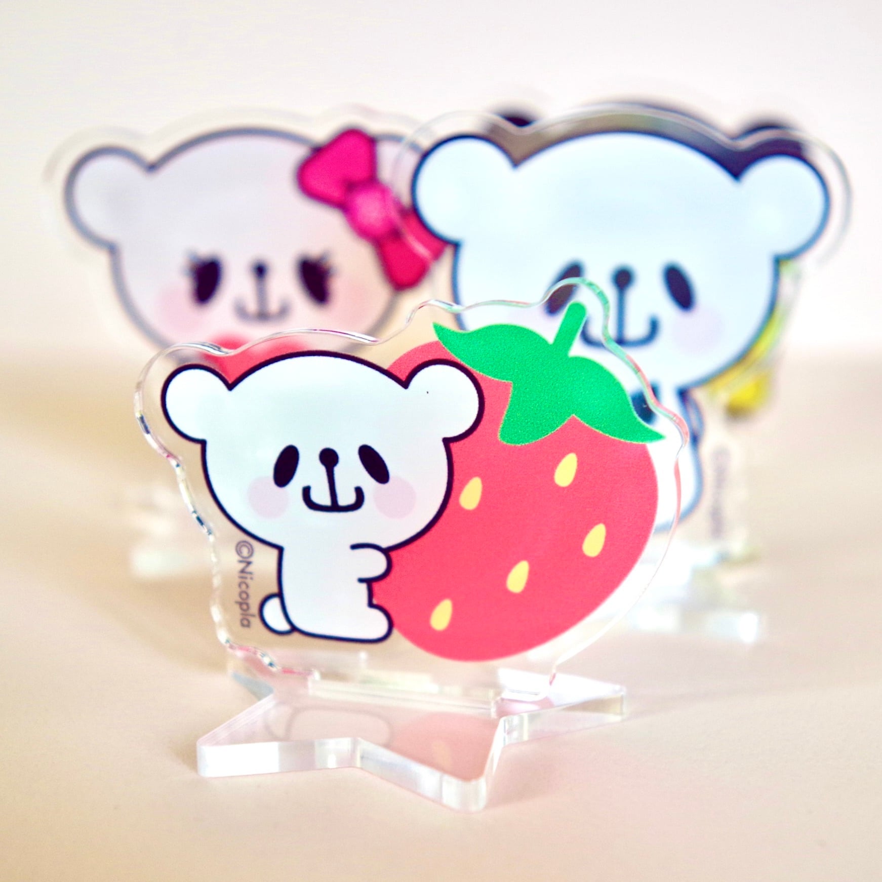 アクリルスタンド：おやまくま（いちご） | おやまくまのおみせ