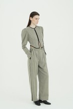 CLANE HERRINGBONE CORSET DETAIL TOPS