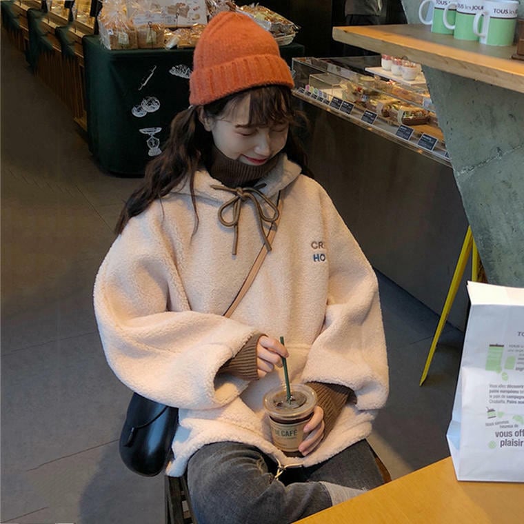 秋 冬 レディース トップス ニット ボア もこもこ トレーナー 秋 冬 レディース トップス ニット ボア もこもこ トレーナー