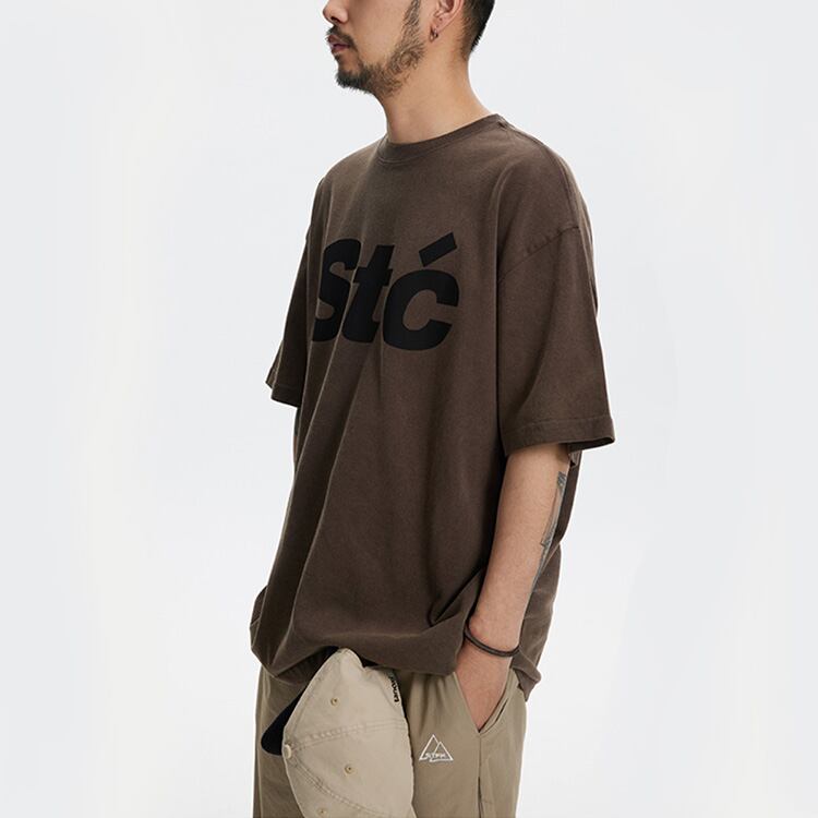 ★THICK PRINTED WASHED HALF SLEEVE T-SHIRT　　　A0470