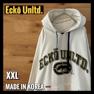 【Ecko Unltd】XXL ゆるだぼ オーバーサイズ B系 刺繍ロゴ プルオーバー パーカー アメリカ古着