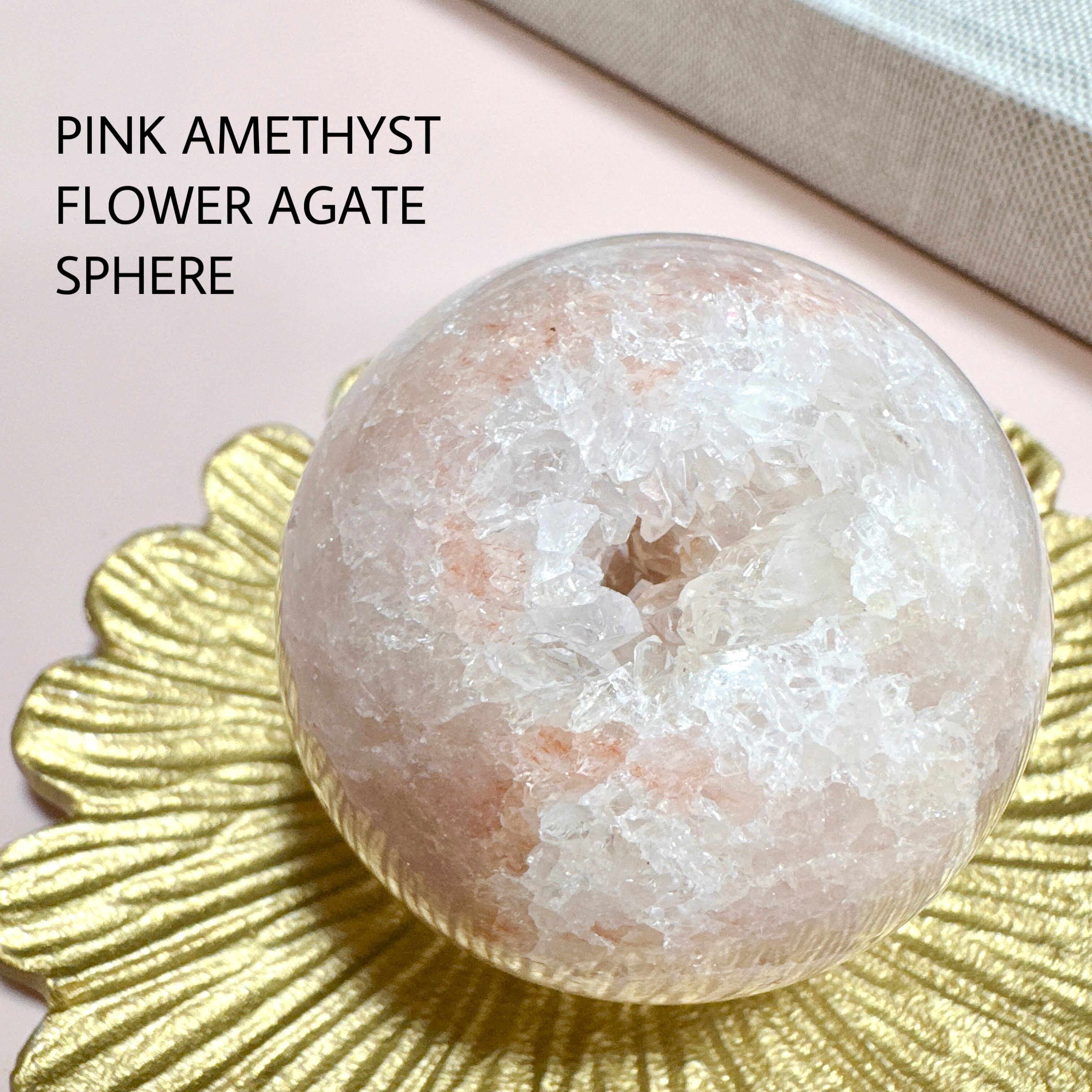 ピンクアメジスト フラワーアゲート 月 天然石 | Rinolis-interior