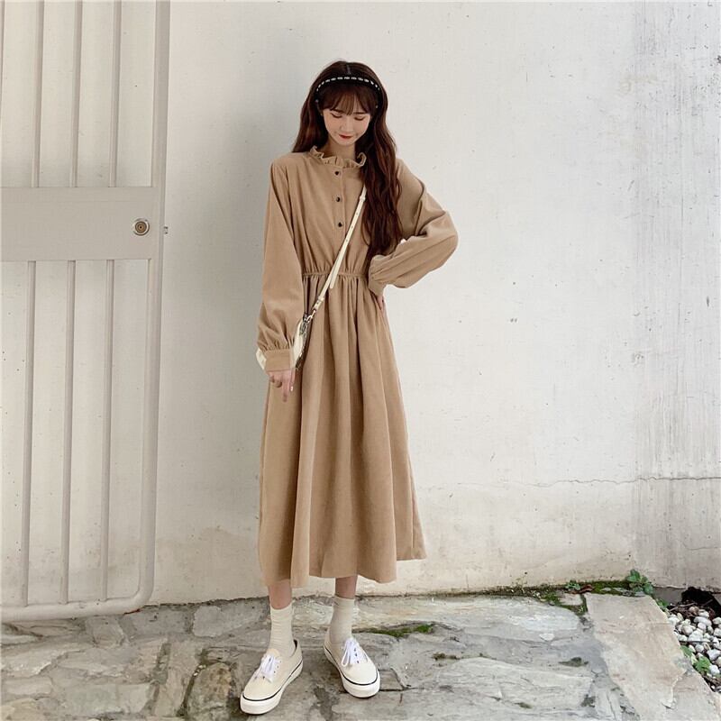 スタンドフリルカラーワンピース 723 Ru Mint