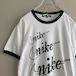 NIKE　✖️ BLACK COMME des GARCONS big logo ringer T-shirt size M 配送C