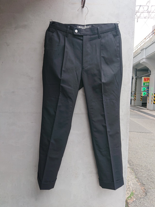 Sick and Tired "WOOL TROPICAL SLACKS PANTS" Black Color