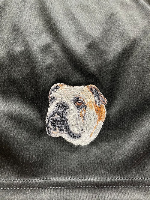 Dog embroidery comfortable shorts［Bulldog］