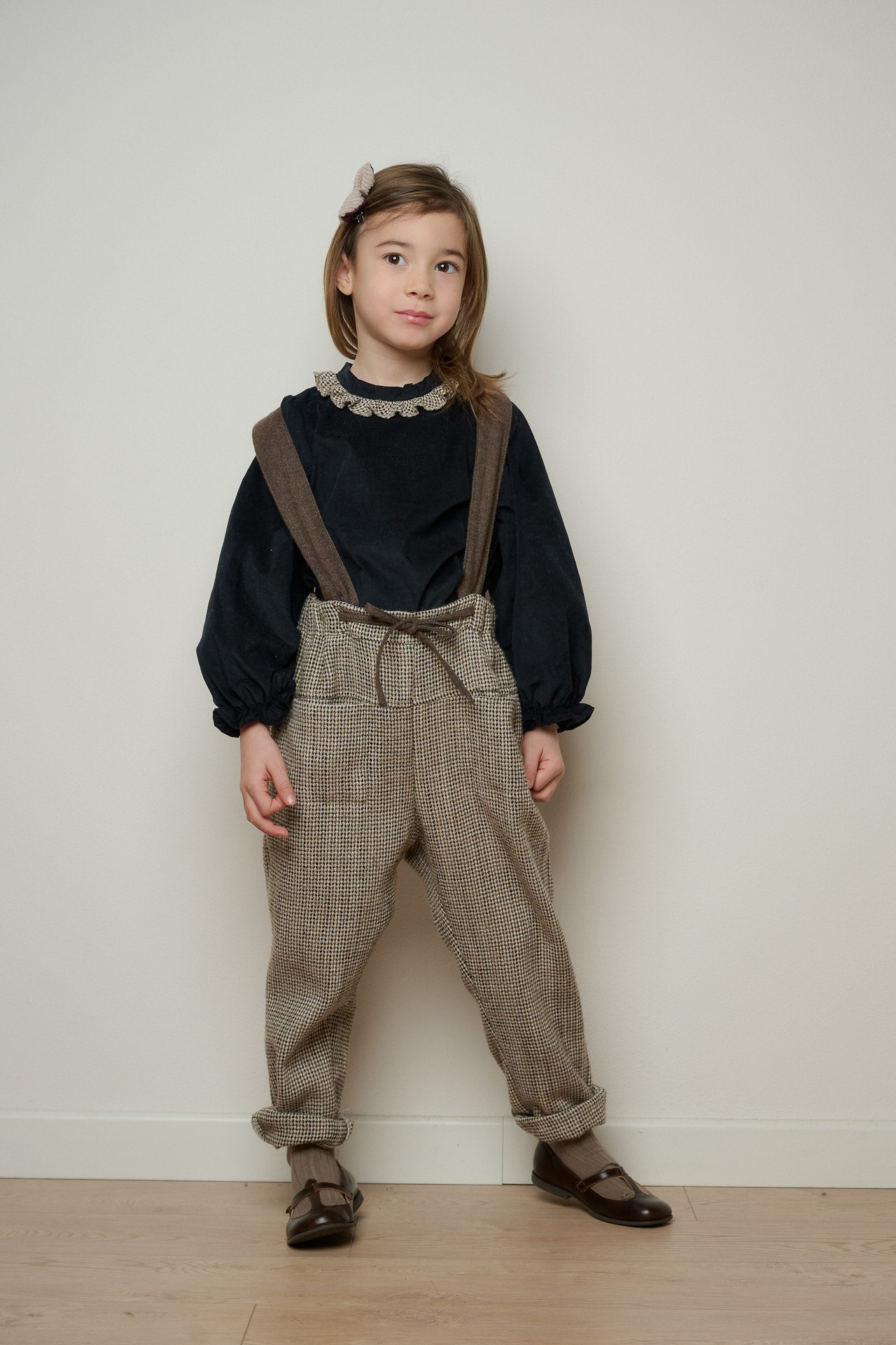 HELLOLUPO　BROOKS TROUSERS - B&W