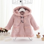 あったかダッフルネコ耳ボアコート(ピンク)