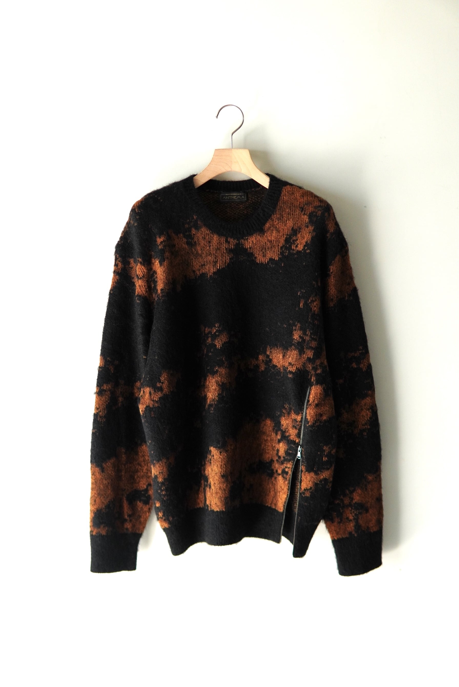 ANTHEM A / SURI-ALPACA JACQUARD KNIT PULLOVER