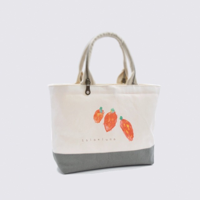 子どもの絵でオーダーメイド☆バイカラーキャンバスミニトートバッグ☆軽やかながら裏地にもキャンバス地を使用したしっかりフォルム