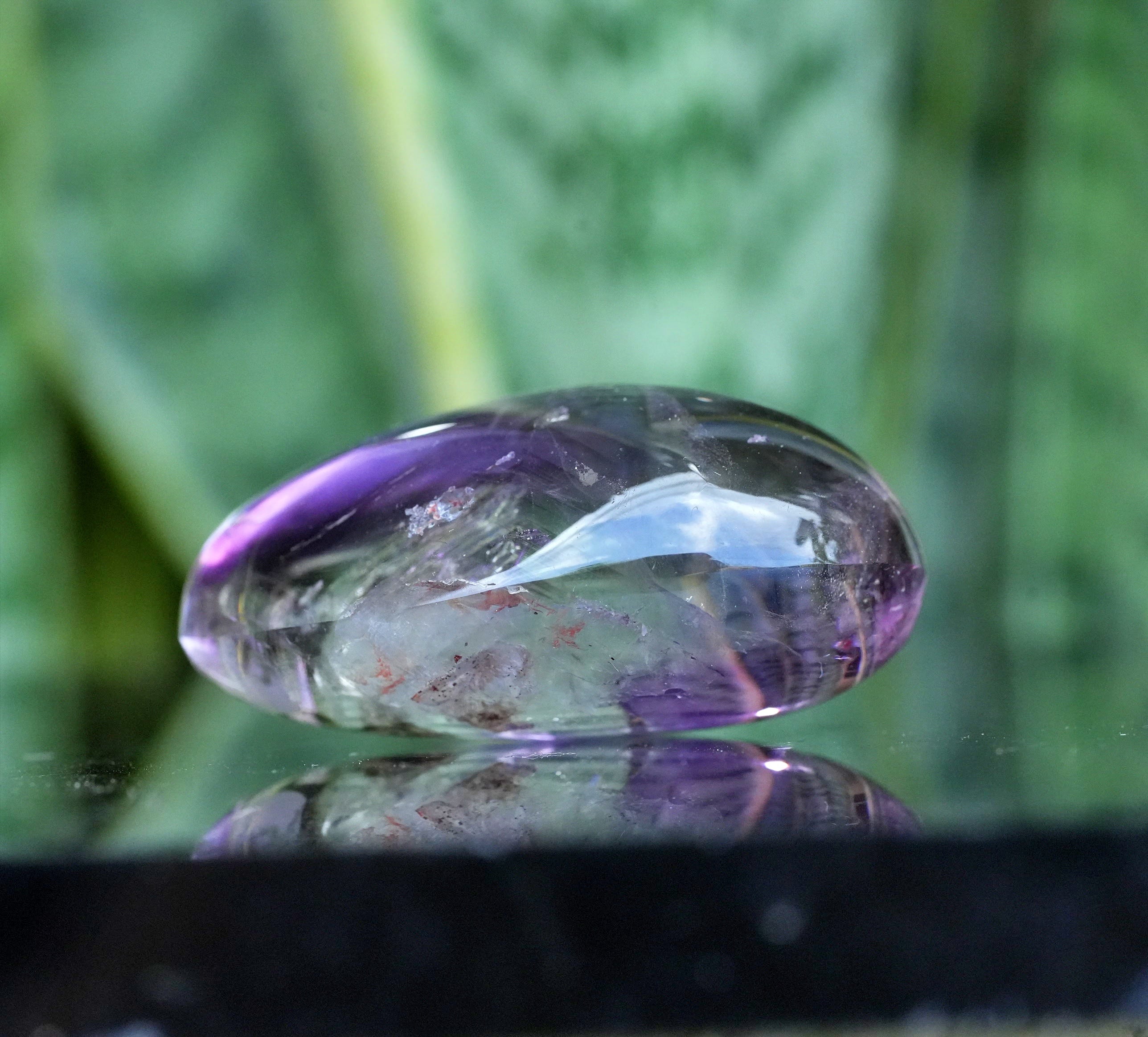 アメジスト 観賞石 アメシスト水入り 大粒 たっぷり 古代の水晶 s1614 | Funky garuda