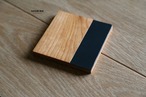 wood&Leather Coaster 5Set