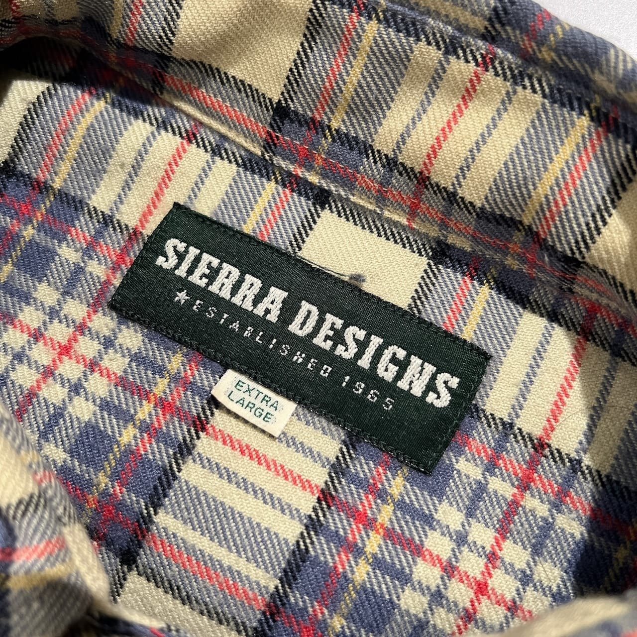 00s SIERRA DESIGNS シエラデザイン チェック柄 両胸ポケット 長袖 ウール ネルシャツ サイズ XL /メンズ/アウトドア/オールド