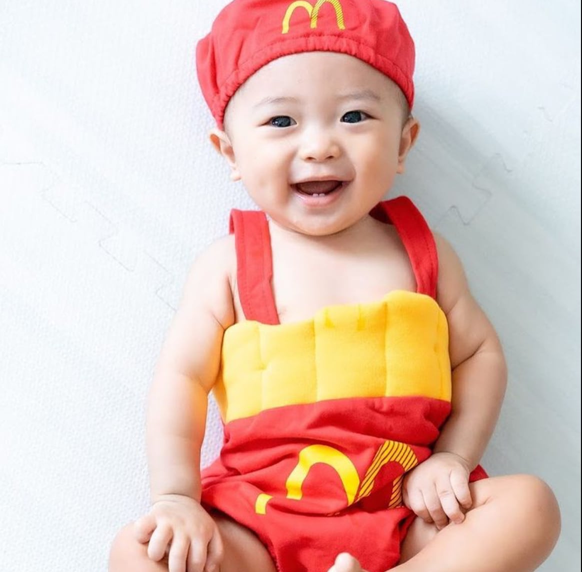 100  コスプレ マクドナルド風 ポテト ロンパース 子ども キッズ