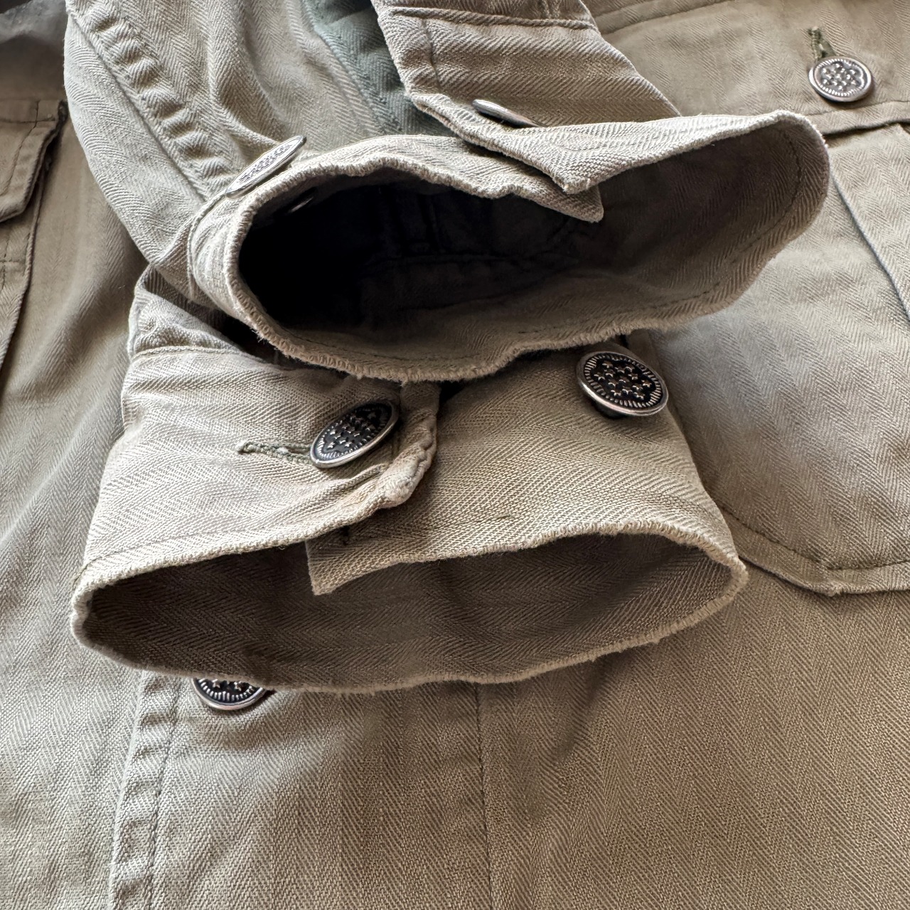 US Army M-41 HBT シャツジャケット 40s 画像5