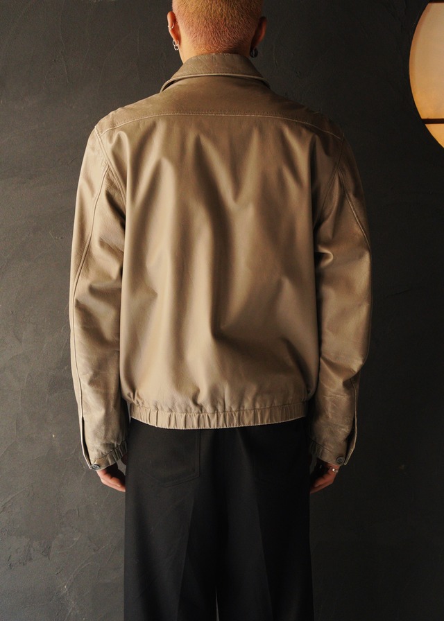 00’s LOUIS VUITTON leather harrington jacket