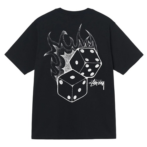 ステューシー Tシャツ STUSSY FIRE DICE TEE BLACK [並行輸入]