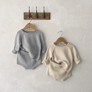 【BABY】韓国風　カジュアルセーター&パンツセット