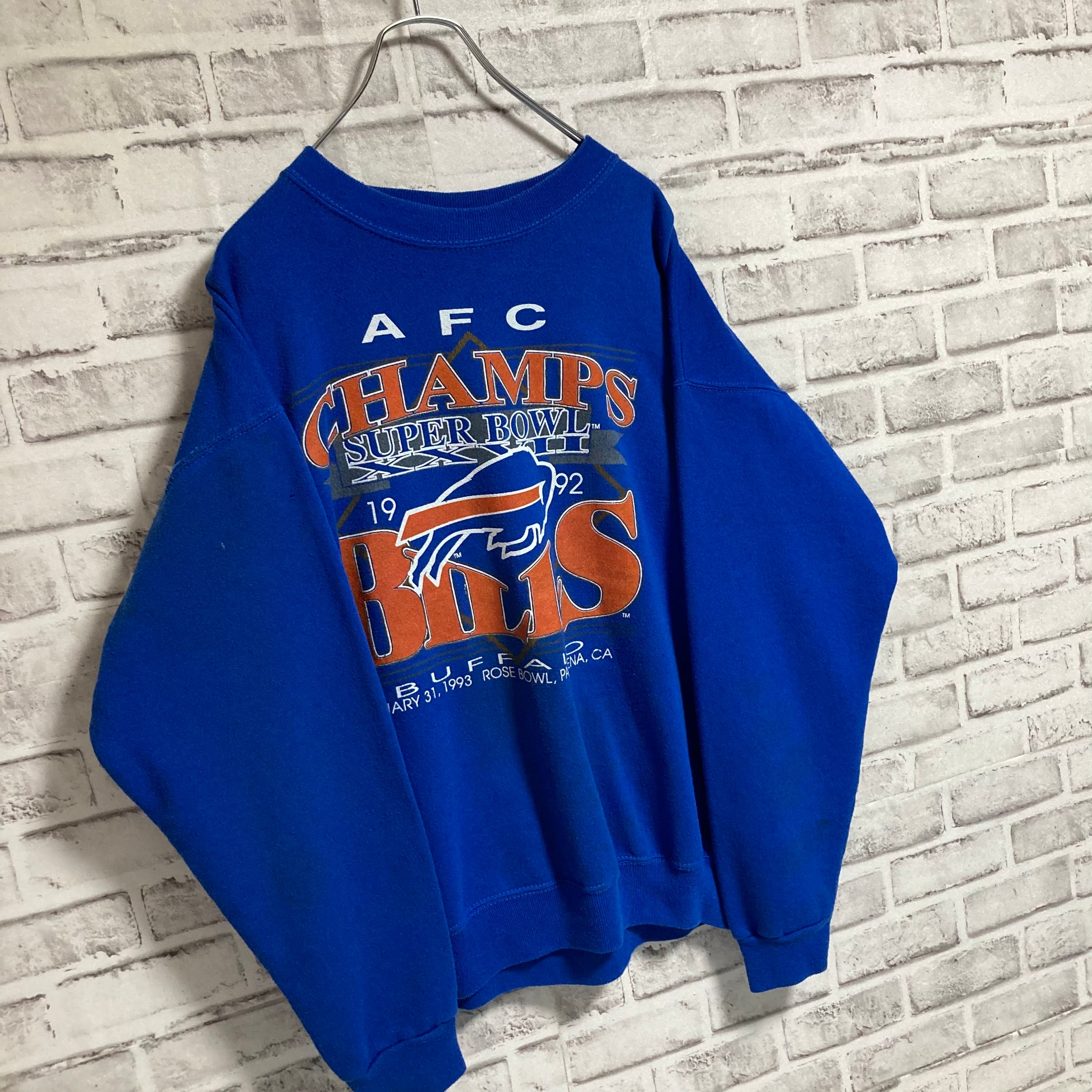 TRENCH】L/S Sweat L Made in USA 90s “SUPER BOWL,BUFFALO BILLS ...
