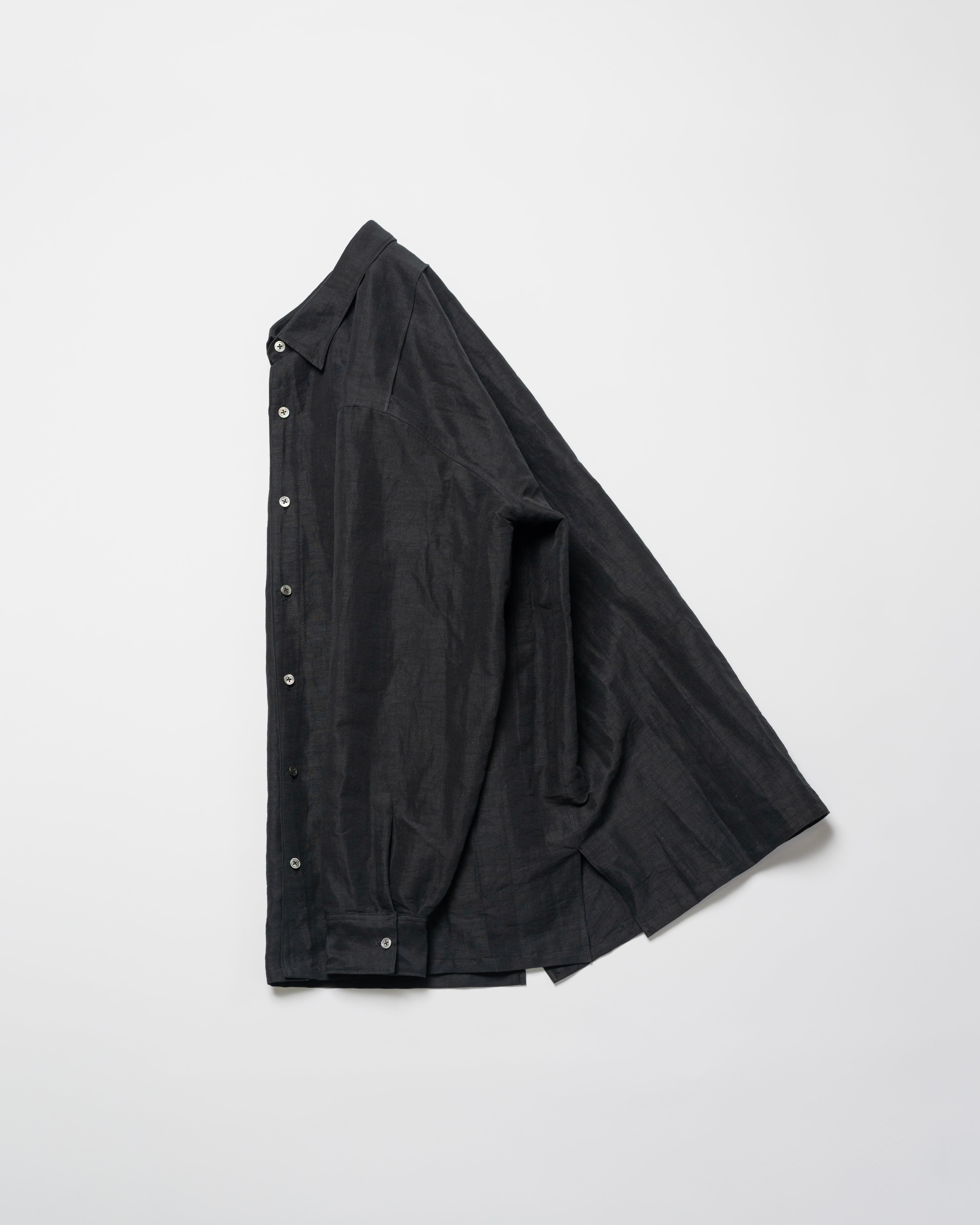 24SS: Single yoke shirt 〈cotton hemp〉