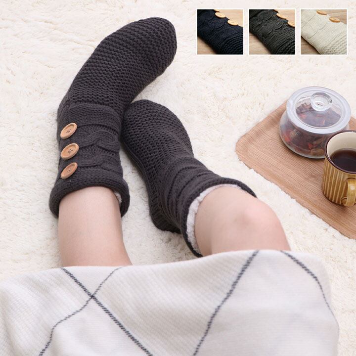 ソックス ルームソックス レディース 洗える 室内 もこもこ あったか 秋冬 冷え性 かわいい ホワイト ギフト プレゼント