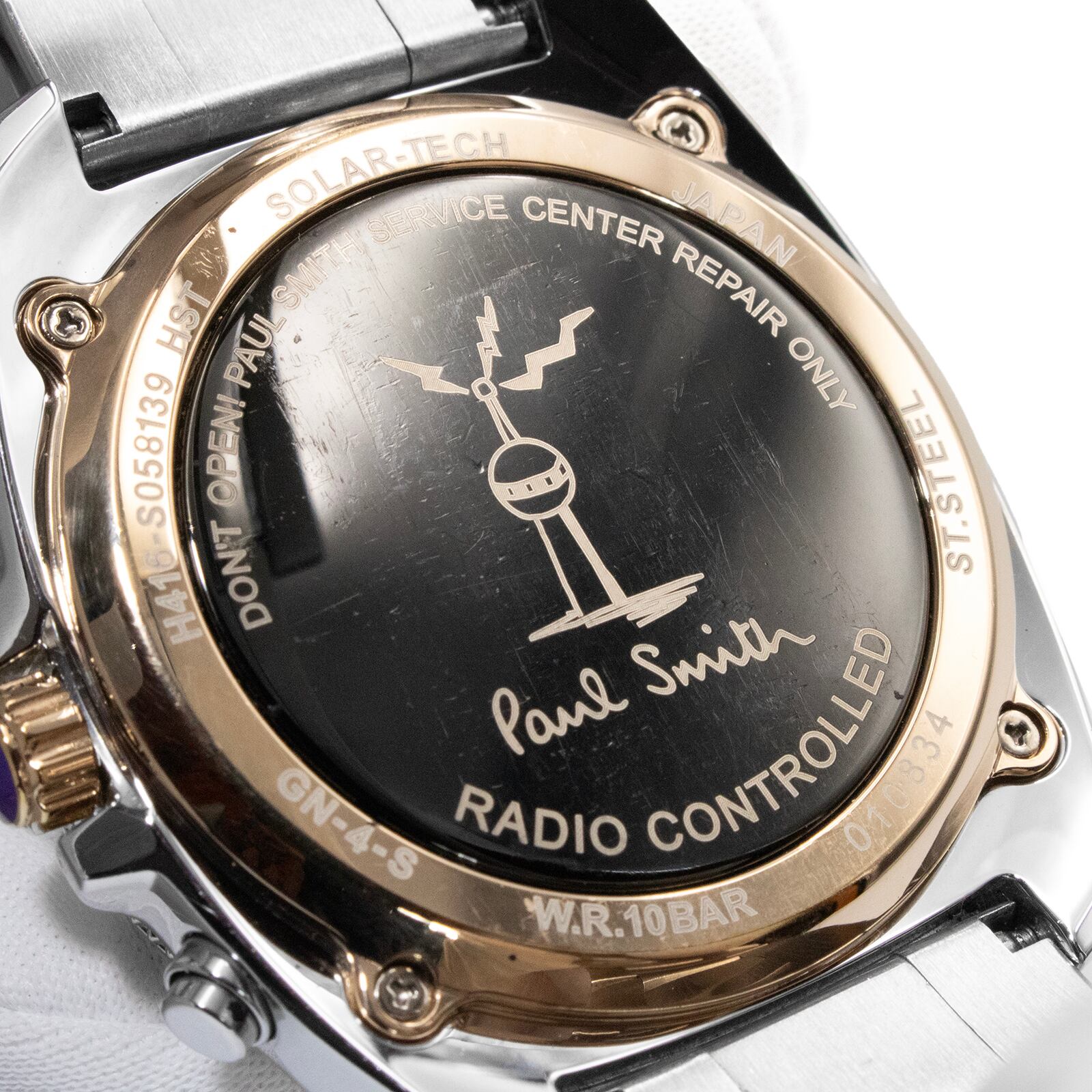 極美品 Paul Smith レクタンギュラー メンズ 腕時計 クオーツ 箱付 
