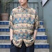 USA VINTAGE HALF SLEEVE RETRO PATTERNED SHIRT/アメリカ古着半袖レトロ柄シャツ