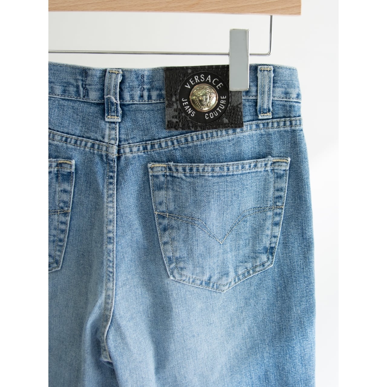 VERSACE JEANS COUTURE】Made in Italy 90's 100% Cotton Denim Pants