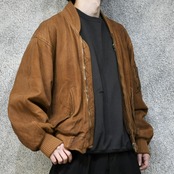 brown leather flight jacket