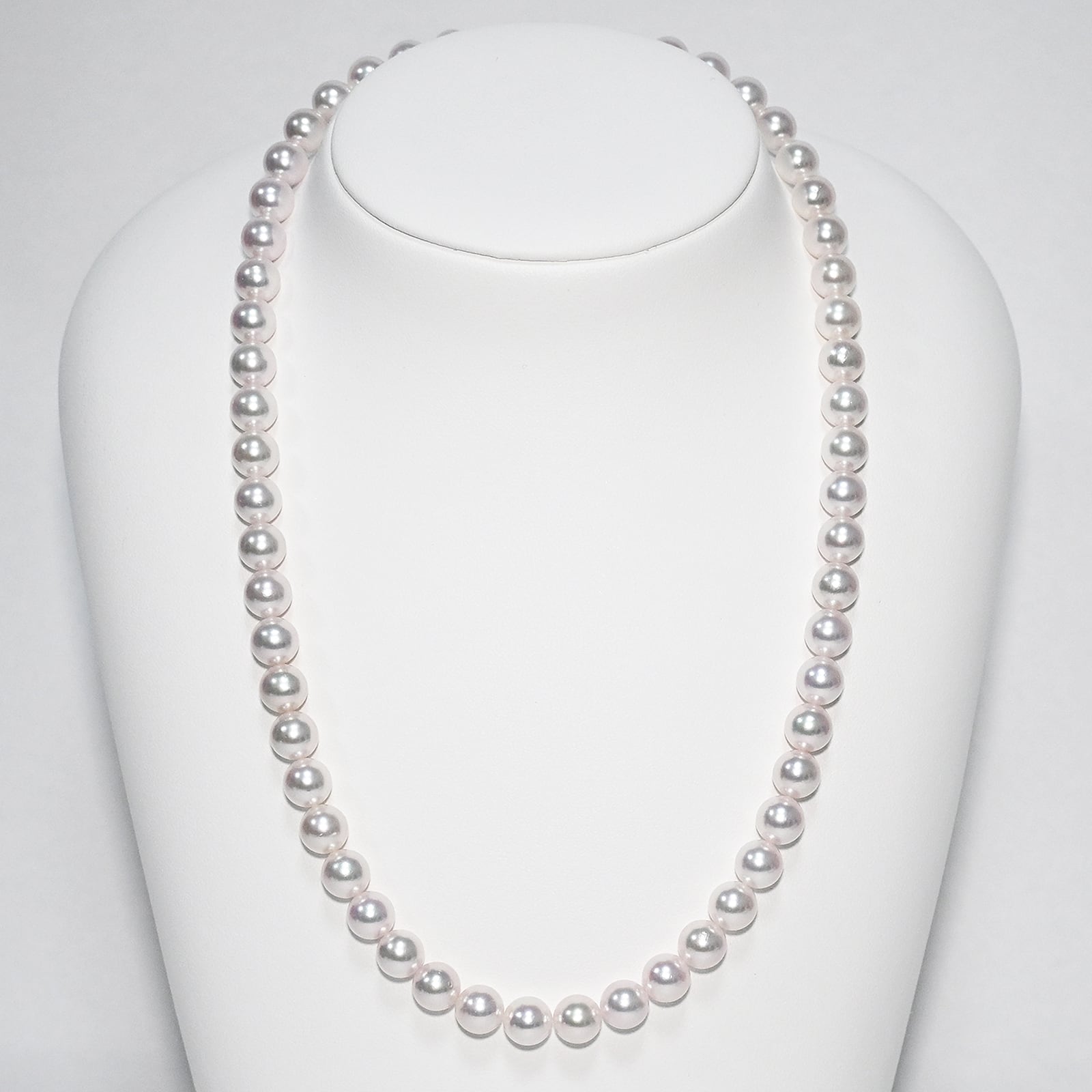 【大珠 K14WGピアス】テリ最強　浜幸パール　ネックレス 7.5-8.0mm 7.5-8.0㎜ | HAMACO PEARL 浜幸パール
