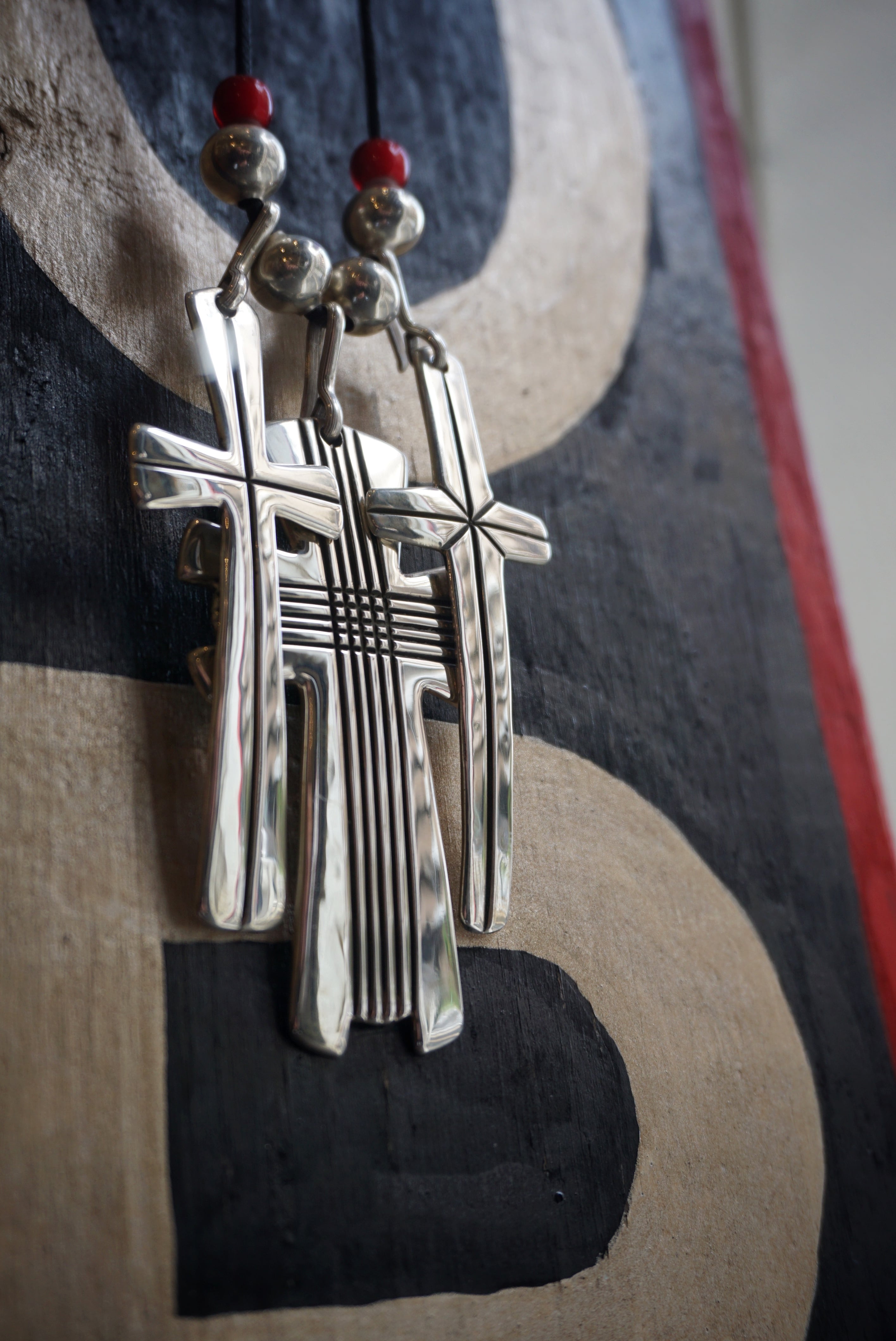 Cippy Crazy Horse Triple Cross Necklace | RatStyle _ ラット Cippy Crazy Horse Triple Cross Necklace | RatStyle _ ラット