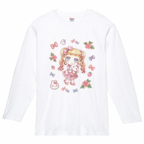 スイートロリィタちゃん長袖Tシャツ　ホワイト