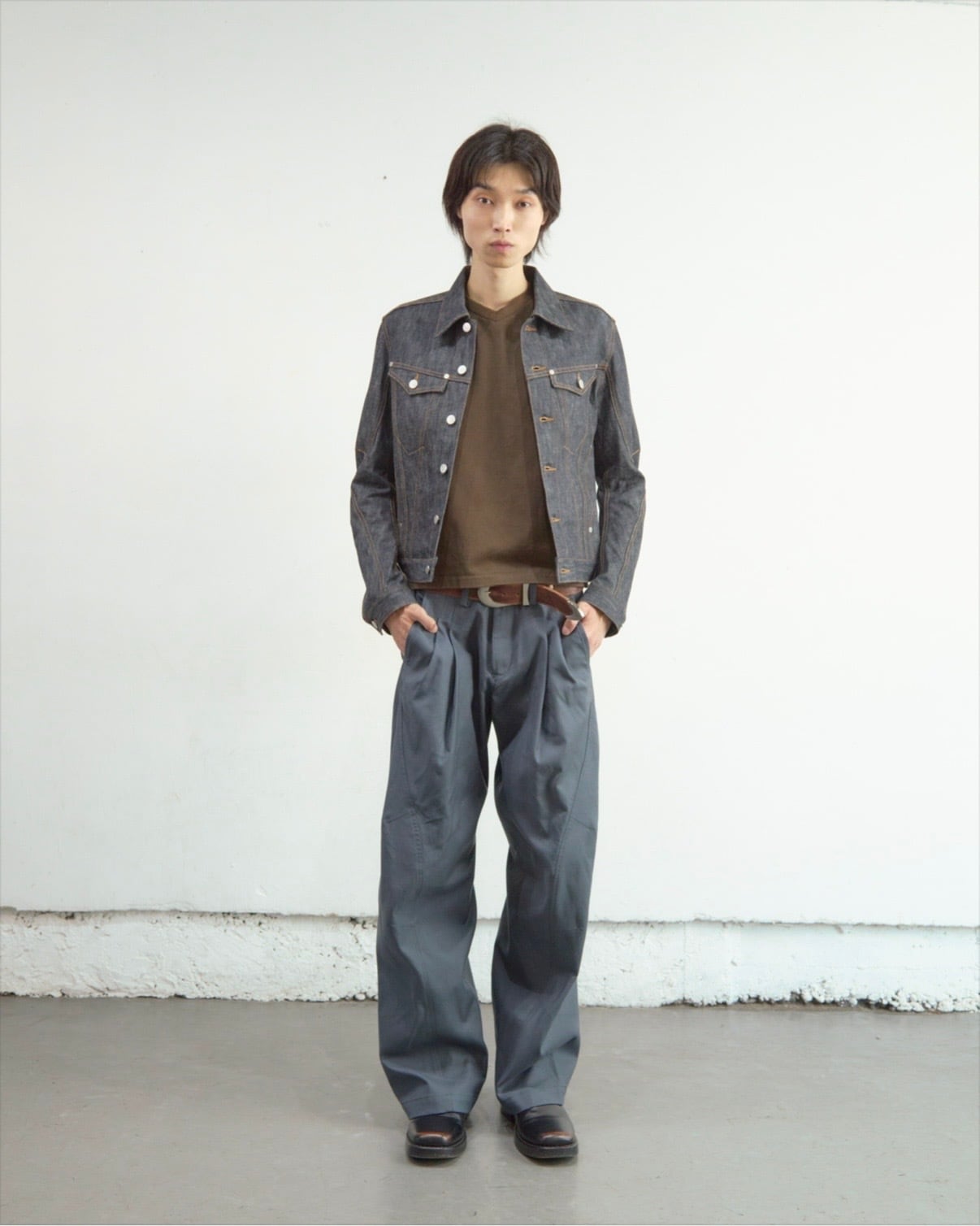 NVRFRGT | DENIM TRUCKER JACKET | RAW INDIGO | HOWDAY
