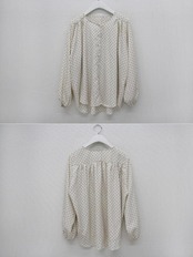 シフォンドットブラウス D1393