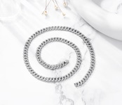 【Ice93】Iced Out Prong Chain Necklace【Moissanite/8mm】