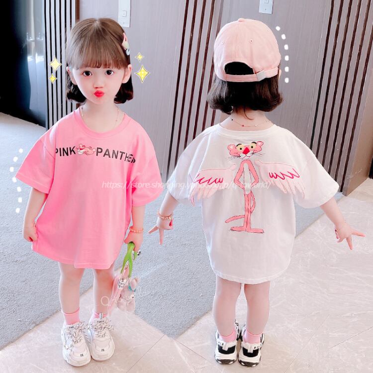 即納 9 130 ワンピース キャラクター ロングtシャツ 全2色 韓国版 女の子 韓国子供服 子供服 Q Toworld キュートワールド 子供服