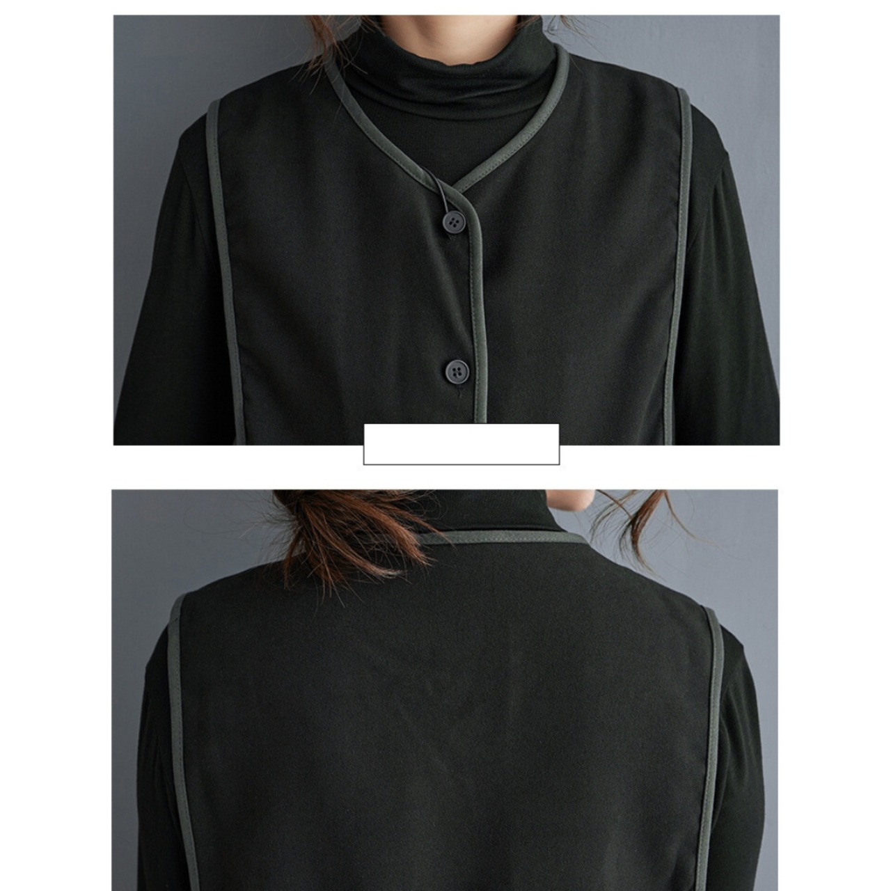 パイピングデザイン Aライン ロングジレ  00107