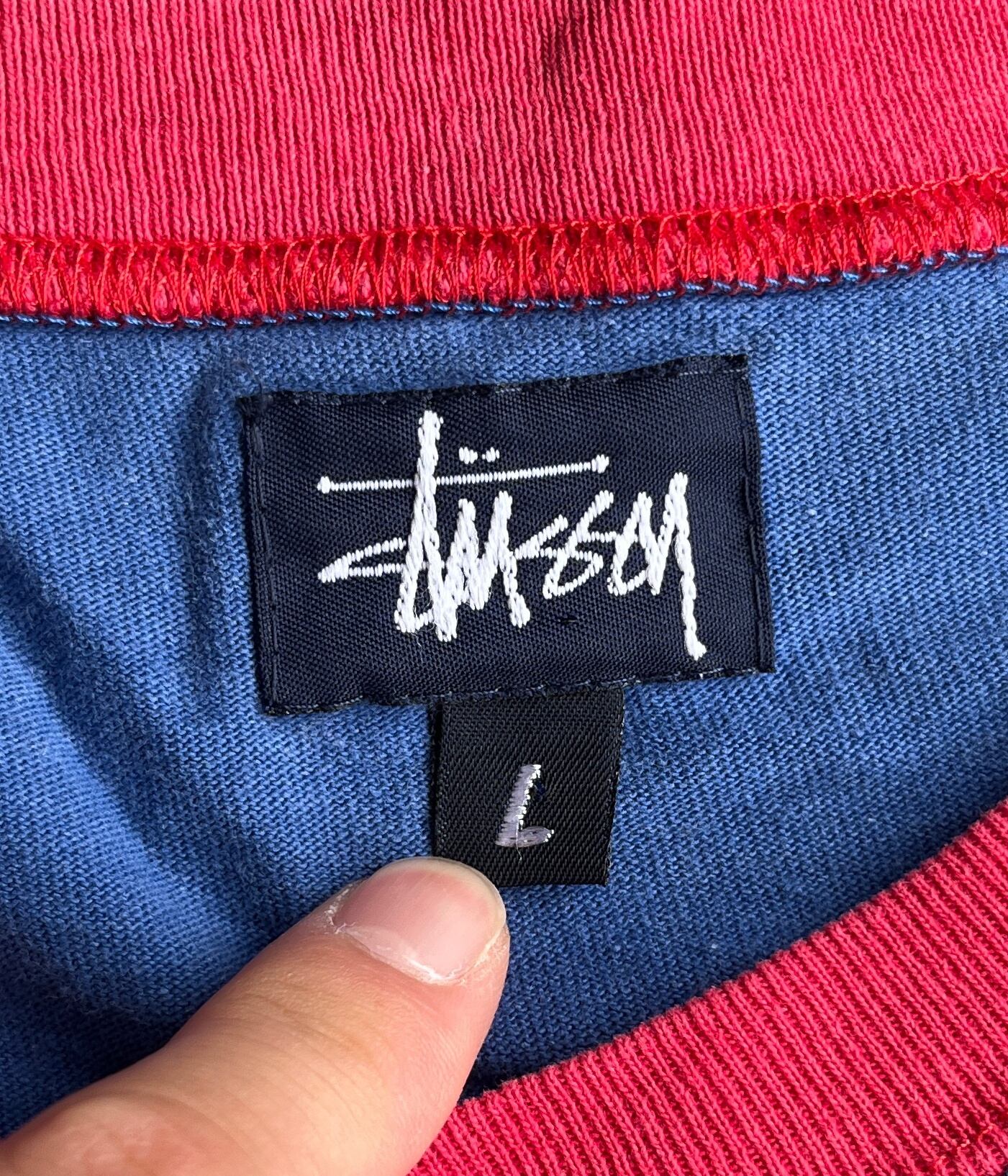 ビンテージ Stussy STOCK LOGOTシャツ 80s old