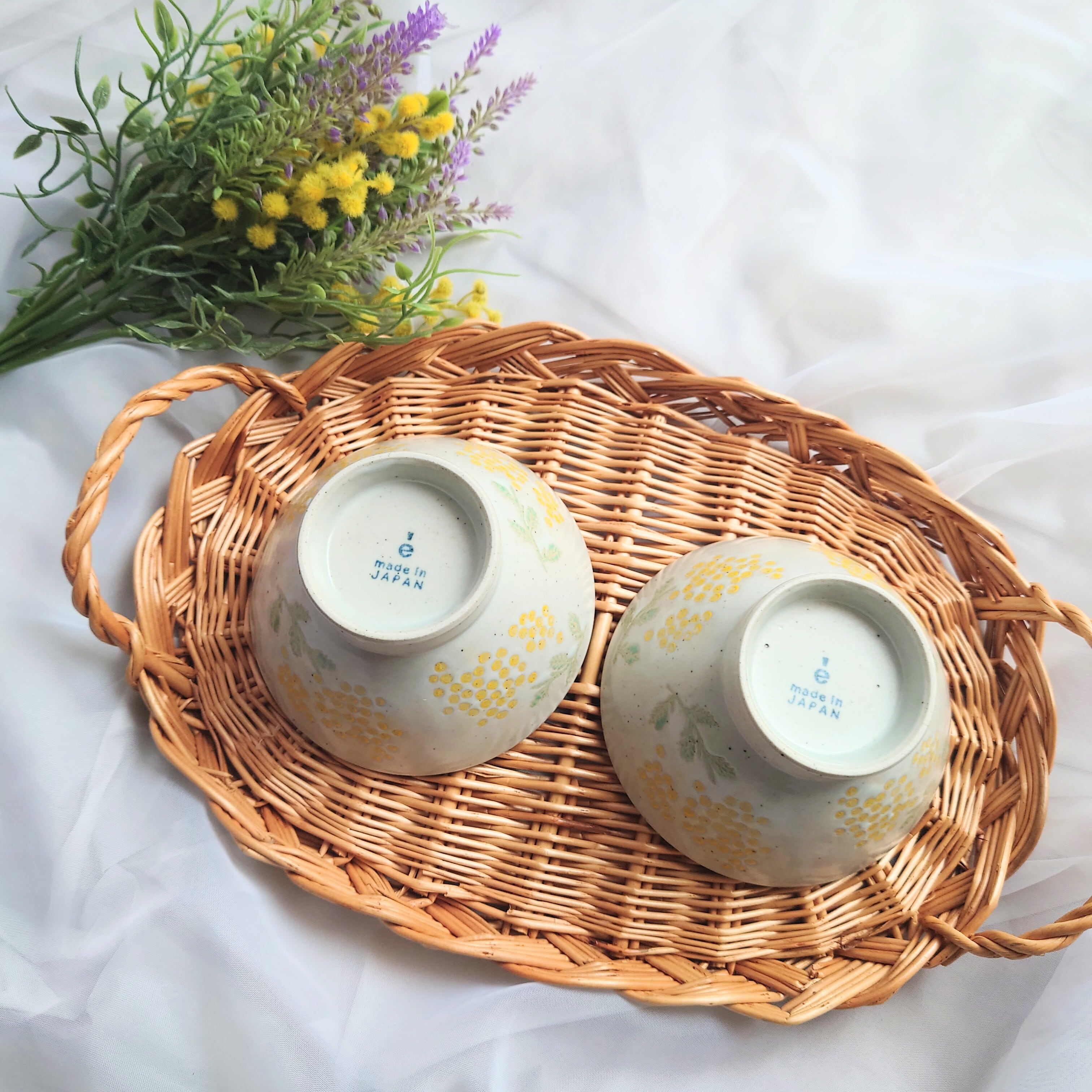 波佐見焼 茶碗 『ミモザワルツ』 | shunshuu