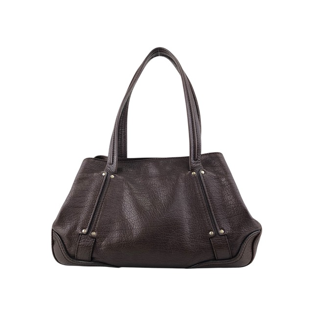 CELINE セリーヌ トートバッグ ブラウン ブラゾン型押し レザー vintage ヴィンテージ オールド 7dzt2e