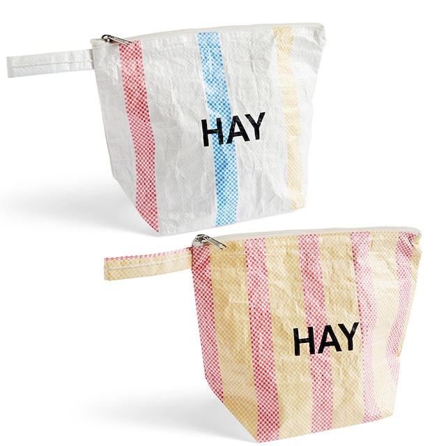 CANDY STRIPE WASH BAG #M［ HAY ］