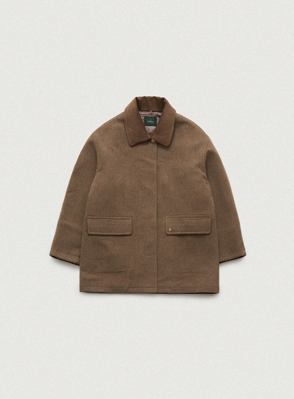 1月初旬発送 [The Barnnet] Camel Corduroy Collar Herringbone Short