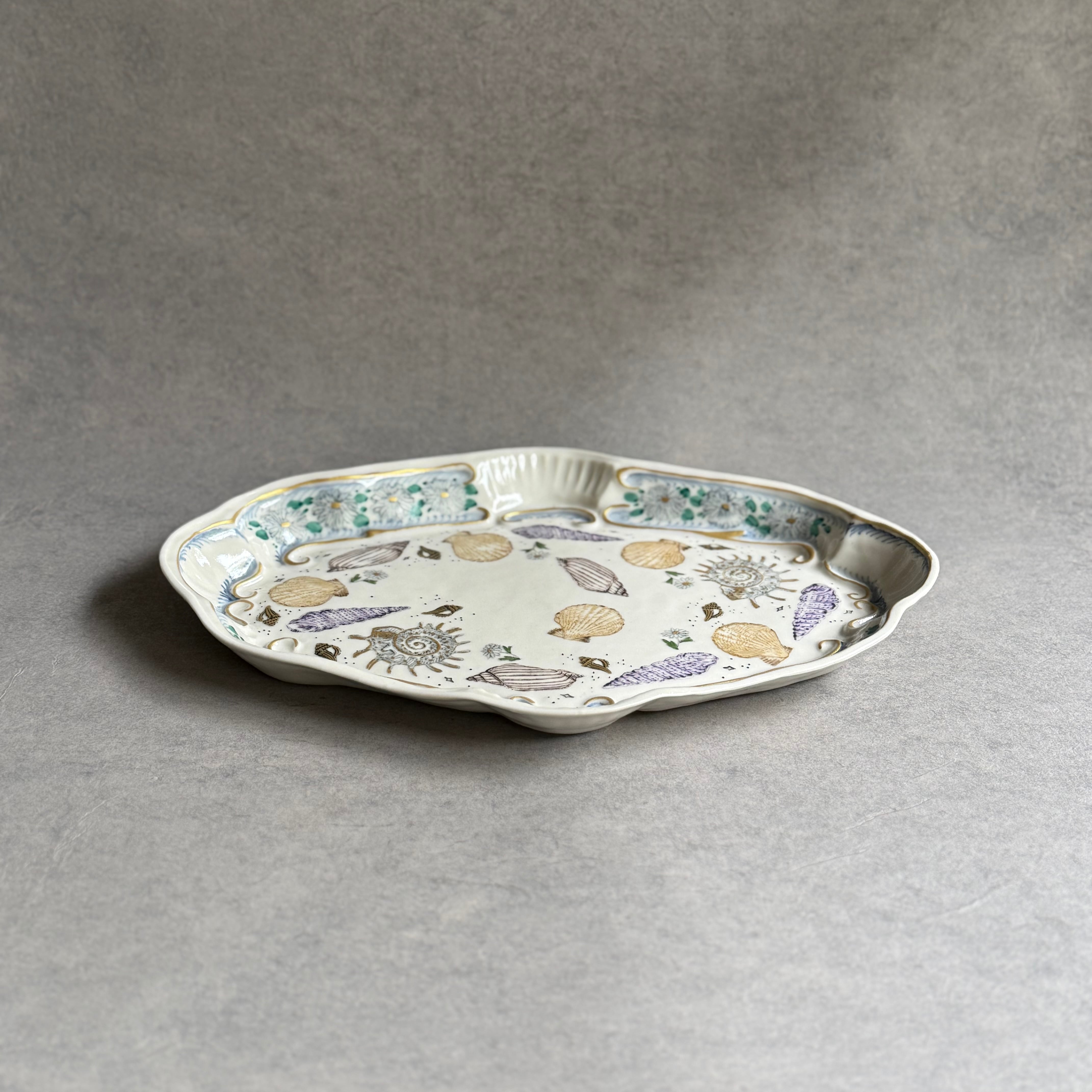 つちやまり oval plate