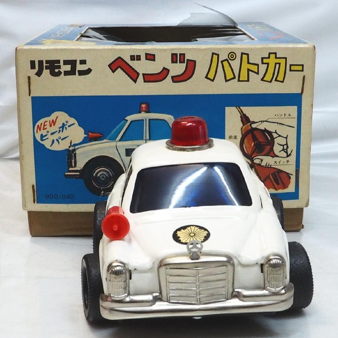 ダイヤ ベンツ パトカー リモコン欠ヘビーゲージ tinブリキtoy car箱付 ...