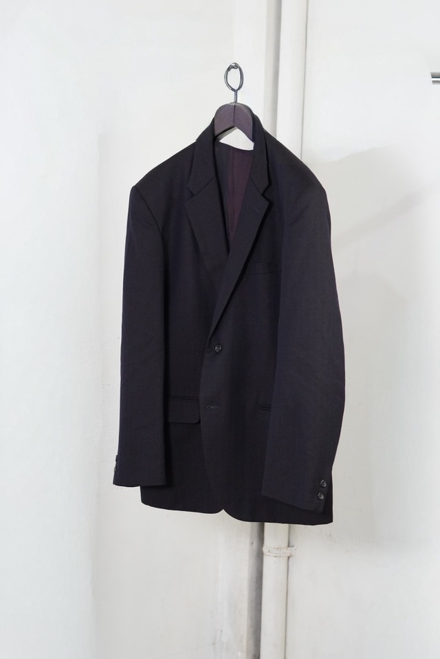 WOOL SILK HERRINGBONE JACKET