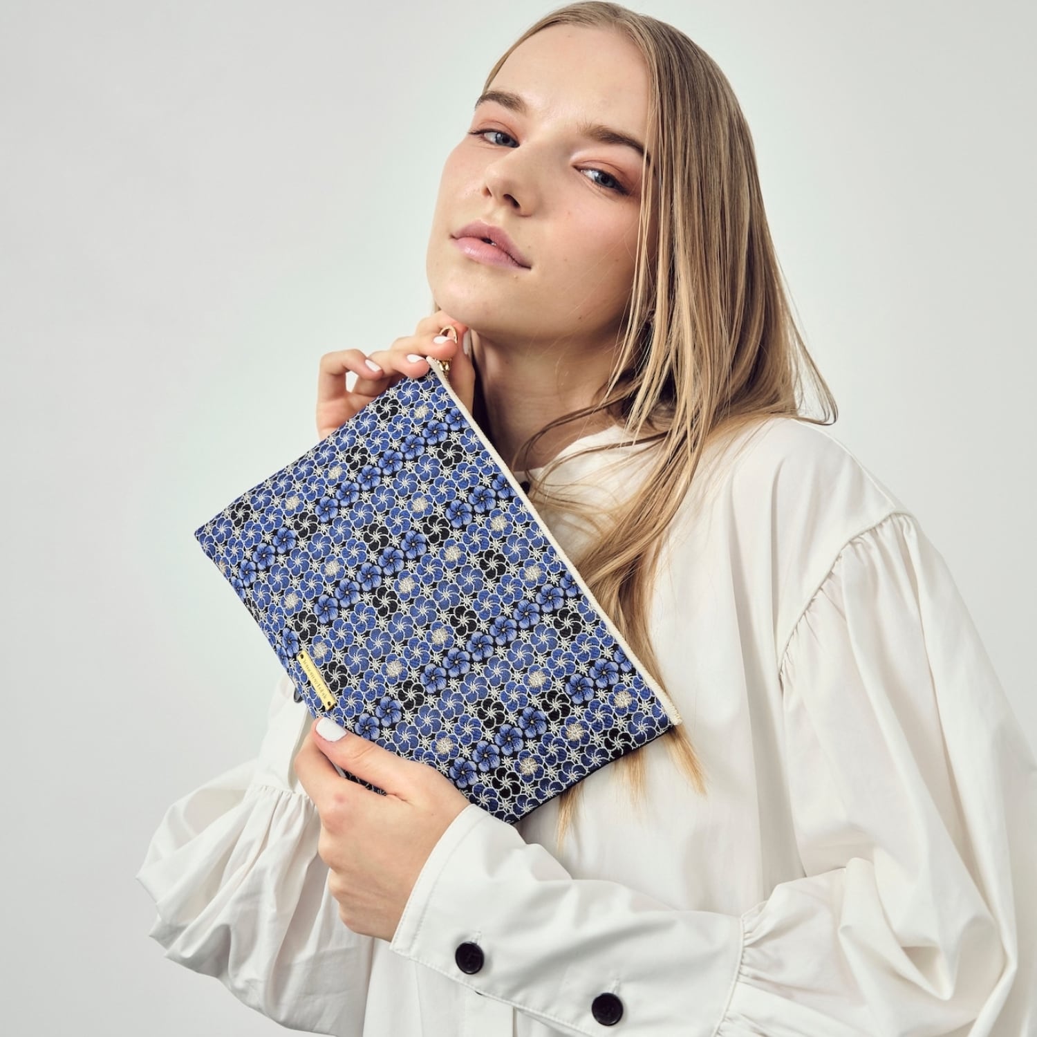 西陣織ミニクラッチバッグ NAMI / NMC19【人気商品】 | Tomorrow Fabric