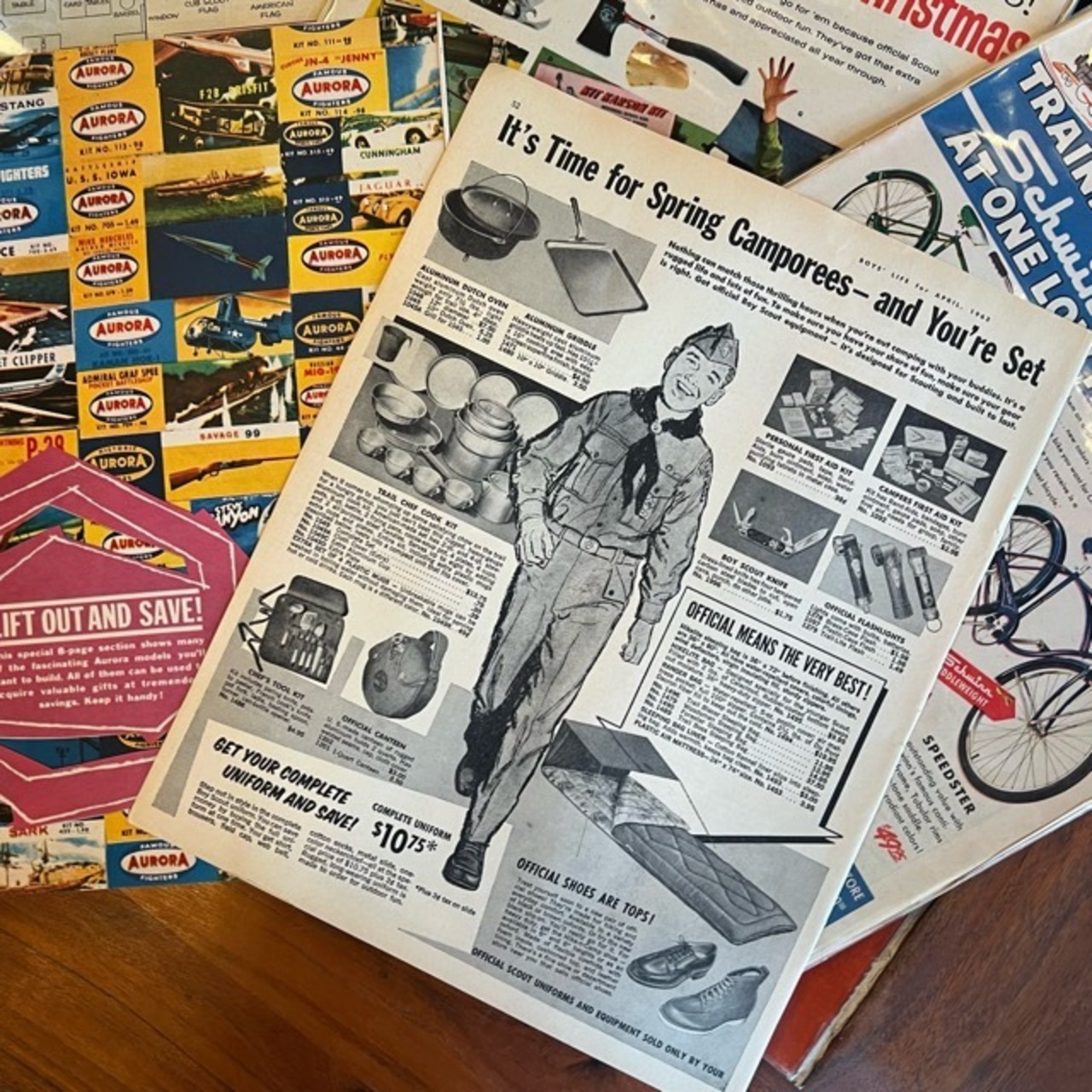 Boys' Life Magazine Deadstock　40pages　20sheets　ボーイズライフマガジン　デットストック　20ページ分　1950　1960　ランダム