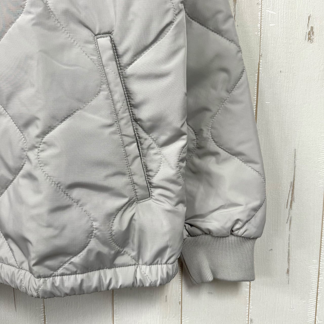 8G QUILTING PULLOVER JACKET -LIGHT GRAY- | 8G SHOOT WEBSTORE